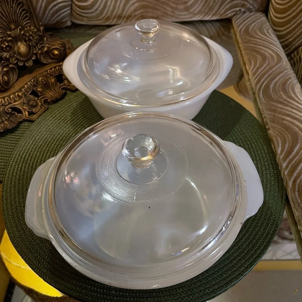 Vintage Fire King Dish Set 407 Fire King Glassbake Dish Vintage Casserole Dish